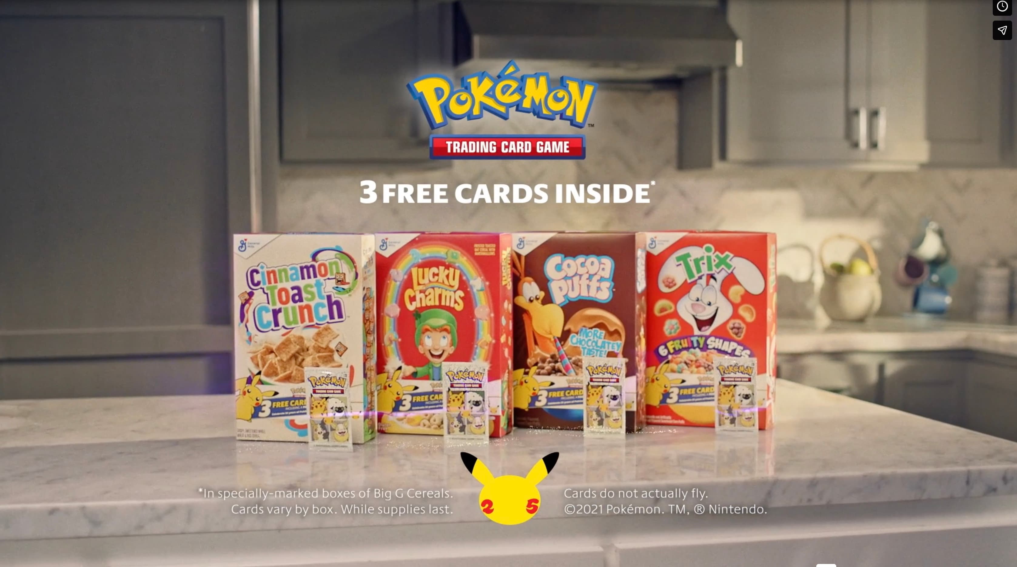 Still from Pokemon & General Mills Cereal